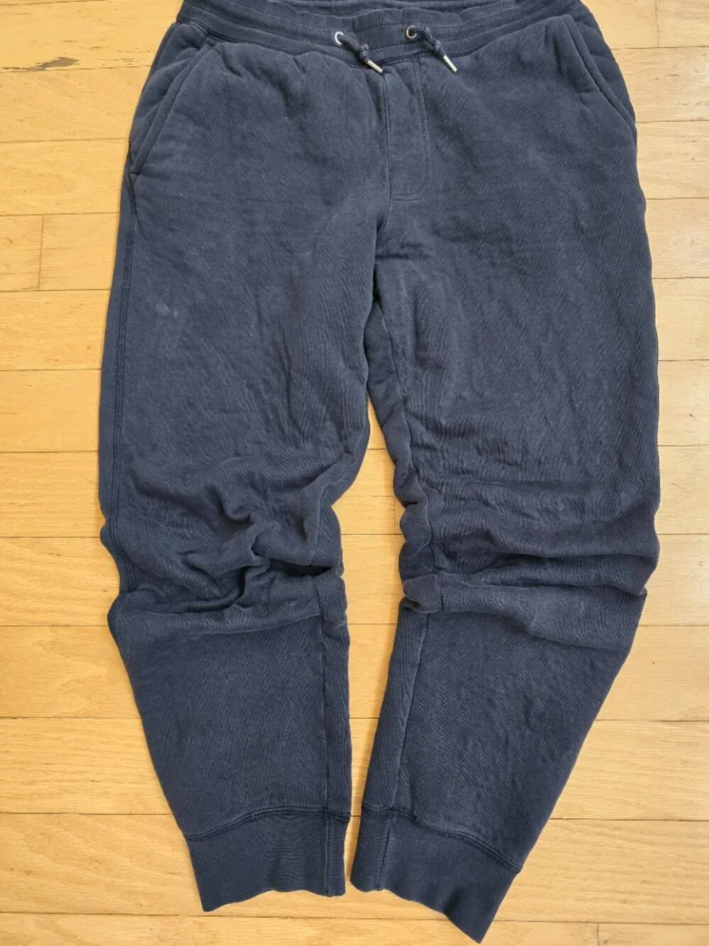 Uniqlo | sporty navy blue fleece lined jogger sweatpants | MENS S